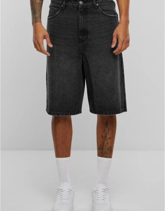 Мъжки дънкови панталони в черен цвят Urban Classics 90's Heavy Denim Shorts, Къси - Hoodstyle.bg