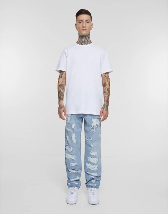 Мъжки дънки Heavy Destroyed Jeans new light blue, Дънки - Hoodstyle.bg