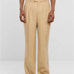 Мъжки панталон в бежово Urban Classics Double Pleated