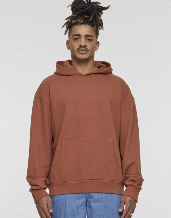 Мъжки суичър Urban Classics Light Terry lightrust, Суичъри - Hoodstyle.bg