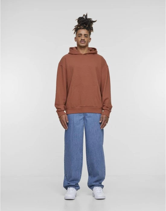 Мъжки суичър Urban Classics Light Terry lightrust, Суичъри - Hoodstyle.bg