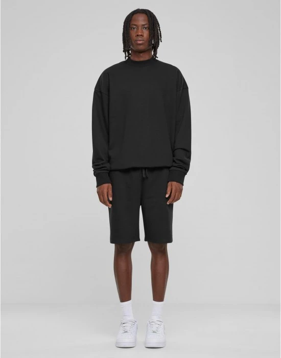 Мъжка блуза в черно Urban Classics Light Terry Crew, Блузи - Hoodstyle.bg