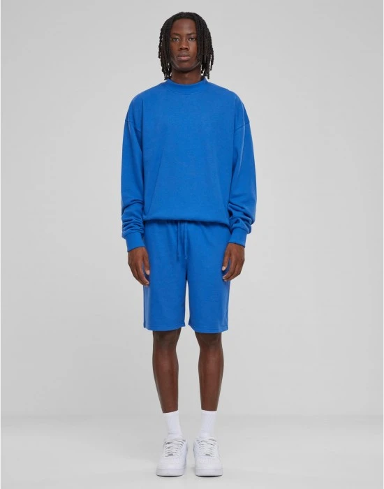 Мъжка блуза в синьо Urban Classics Light Terry Crew, Блузи - Hoodstyle.bg