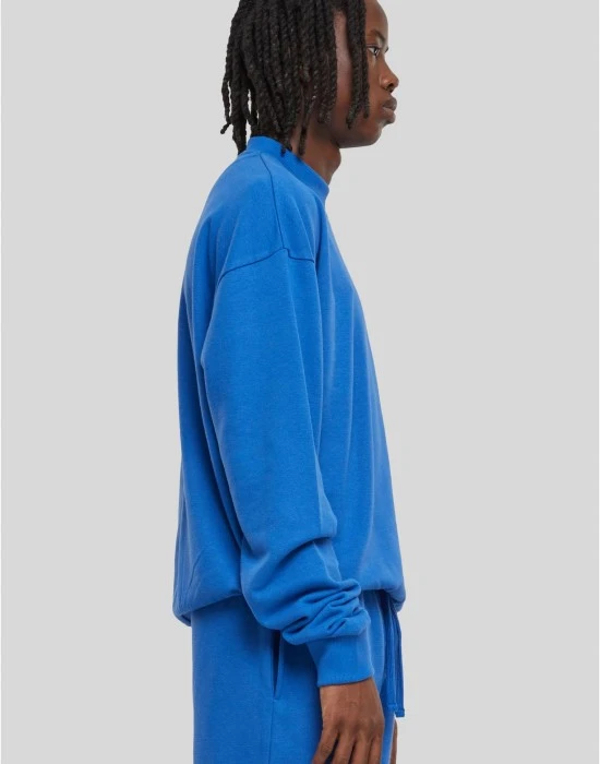 Мъжка блуза в синьо Urban Classics Light Terry Crew, Блузи - Hoodstyle.bg