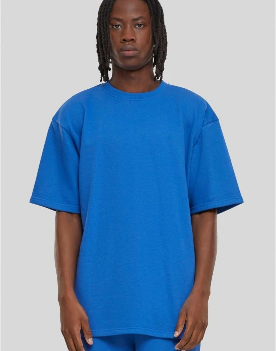 Тениска Light Terry T-Shirt Crew royal XXL