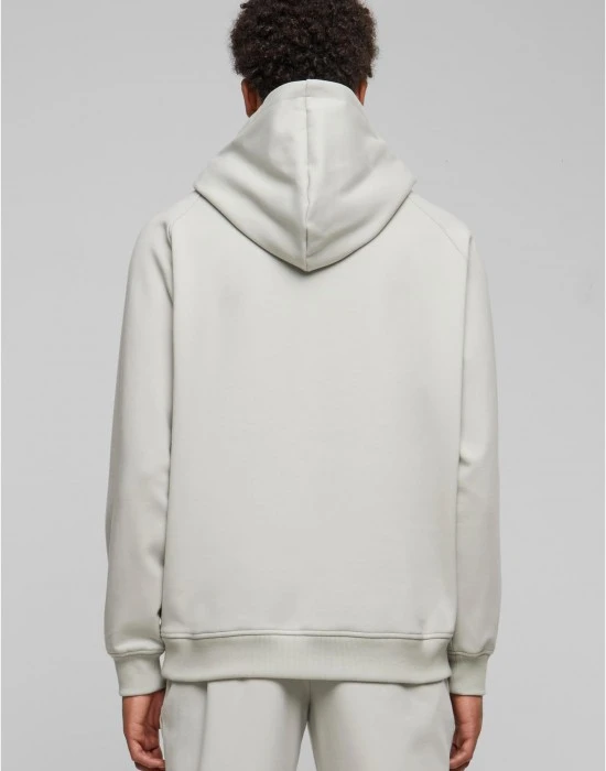 Мъжки суичър с качулка в сив цвят Urban Classics Cosy Raglan, Суичъри с цип - Hoodstyle.bg