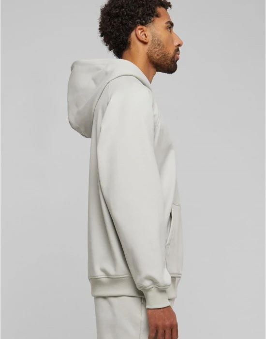 Мъжки суичър с качулка в сив цвят Urban Classics Cosy Raglan, Суичъри с цип - Hoodstyle.bg