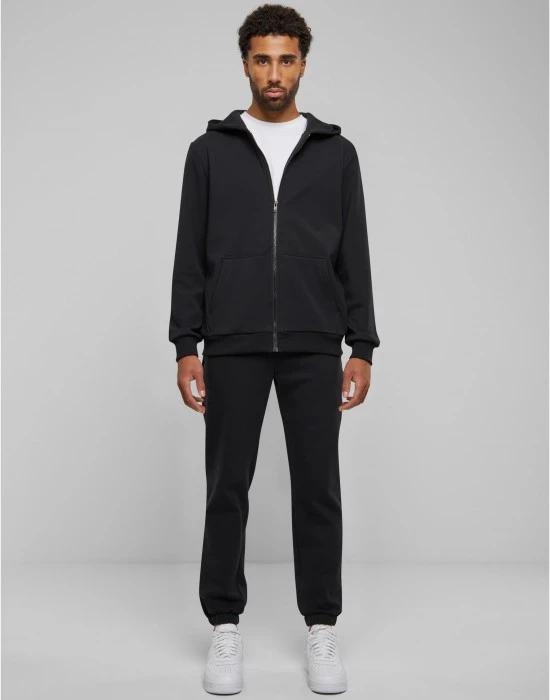 Мъжки суичър в черно Urban Classics Cozy Zip, Суичъри с цип - Hoodstyle.bg