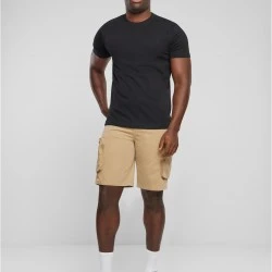 Мъжки къси панталони в бежов цвят Urban Classics Baggy Cargo Shorts 