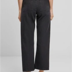 Дамски дънки в черно Urban Classics Cropped
