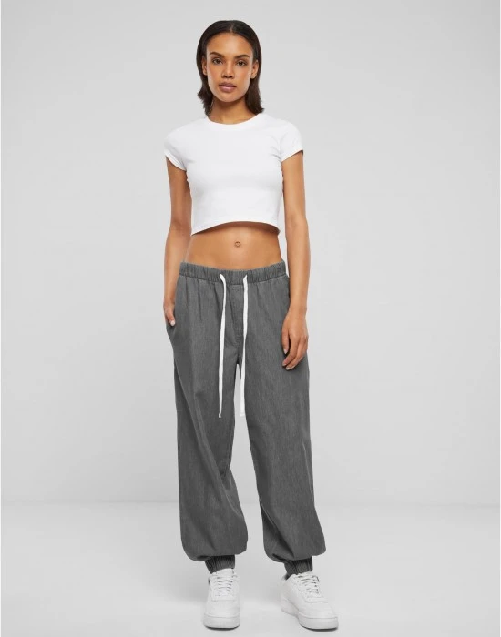 Дамски панталон в сиво Urban Classics Denim Jogpants, Панталони - Hoodstyle.bg