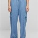 Дамски Дънки Ladies Light Denim Cargo Pants skyblue washed XXL