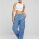 Дамски Дънки Ladies Light Denim Cargo Pants skyblue washed XXL