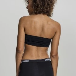 Дамски топ в черен цвят Urban Classics Ladies Pads Bandeau black 