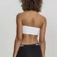 Дамски топ в бял цвят Urban Classics Ladies Pads Bandeau white, Жени - Hoodstyle.bg