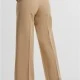Дамски панталон в бежово Urban Classics Wide Pleated, Панталони - Hoodstyle.bg