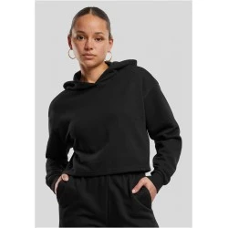 Дамски къс суичър Urban Classics Terry Hoodie black
