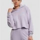 Дамски къс суичър Urban Classics Terry Hoodie dustylilac, Суичъри - Hoodstyle.bg