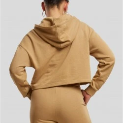 Дамски къс суичър Urban Classics Terry Hoodie unionbeige