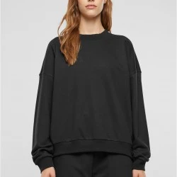 Дамска блуза Urban Classics Terry Crewneck black
