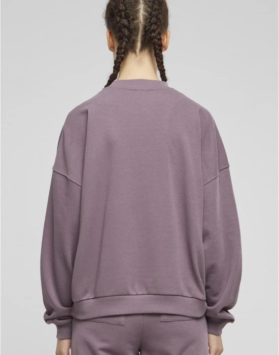 Дамска блуза Urban Classics Terry Crewneck fadedpurple, Блузи - Hoodstyle.bg