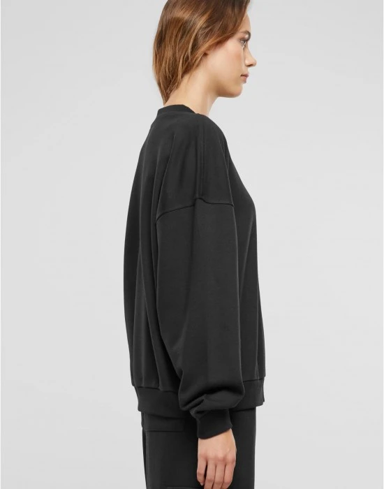 Дамска блуза Urban Classics Terry Crewneck black, Блузи - Hoodstyle.bg