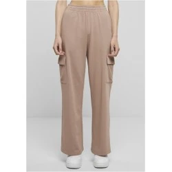 Дамски карго панталони Urban Classics Terry Sweat Pants duskrose