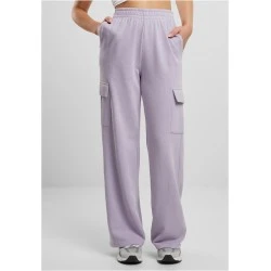 Дамски карго панталони Urban Classics Terry Sweat Pants dustylilac