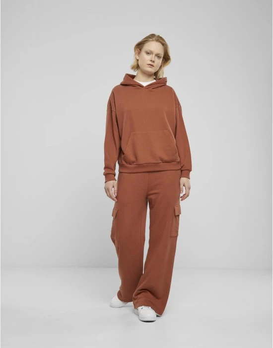 Дамски суичър в кафяво Urban Classics Terry Oversized, Суичъри - Hoodstyle.bg