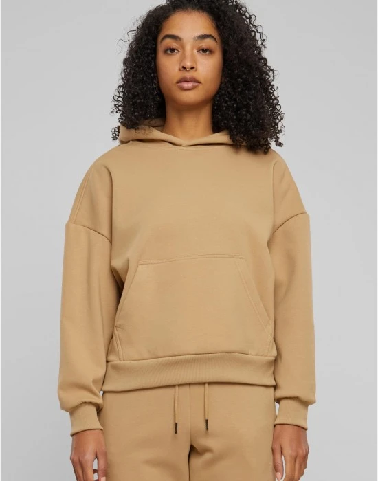 Дамски суичър в кафяво Urban Classics Ladies Cozy Oversized, Суичъри - Hoodstyle.bg