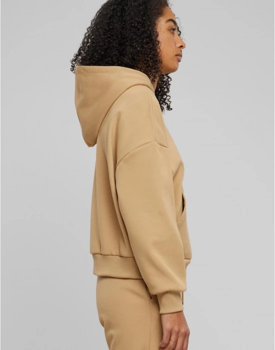Дамски суичър в кафяво Urban Classics Ladies Cozy Oversized, Суичъри - Hoodstyle.bg