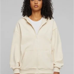 Дамски суичър в цвят пясък Urban Classics Cozy Oversized Zip