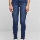 Дамски дънки с висока талия Urban Classics Open Hem darkblue washed, Дънки - Hoodstyle.bg