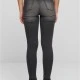 Дамски дънки с висока талия Urban Classics Open Hem black washed, Дънки - Hoodstyle.bg