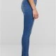 Дамски дънки с висока талия Urban Classics Open Hem blue washed, Дънки - Hoodstyle.bg