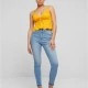 Дамски топ в оранжев цвят Urban Classics Ladies Waffle Pique Ruffle, Топове - Hoodstyle.bg