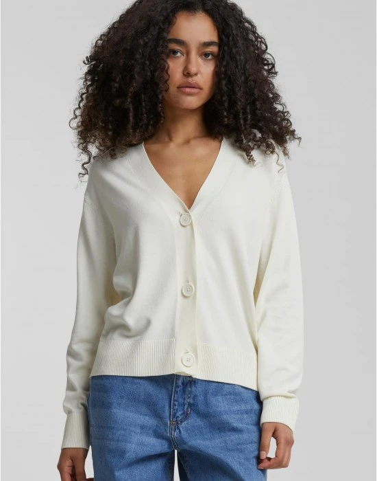 Дамска жилетка в цвят пясък Urban Classics Knitted, Жилетки - Hoodstyle.bg