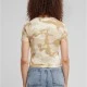 Дамска къса тениска в камуфлажен цвят Urban Classics Ladies Cropped Camo Tee