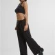 Дамски панталон в черно Urban Classics Trousers, Панталони - Hoodstyle.bg