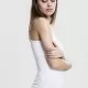 Дамски потник Urban Classics Jersey в бял цвят, Топове - Hoodstyle.bg