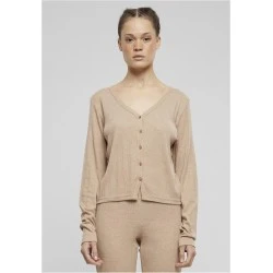 Дамска жилетка в бежово Urban Classics Rib