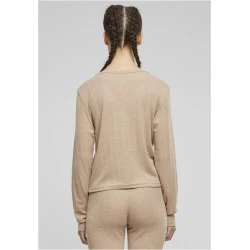 Дамска жилетка в бежово Urban Classics Rib