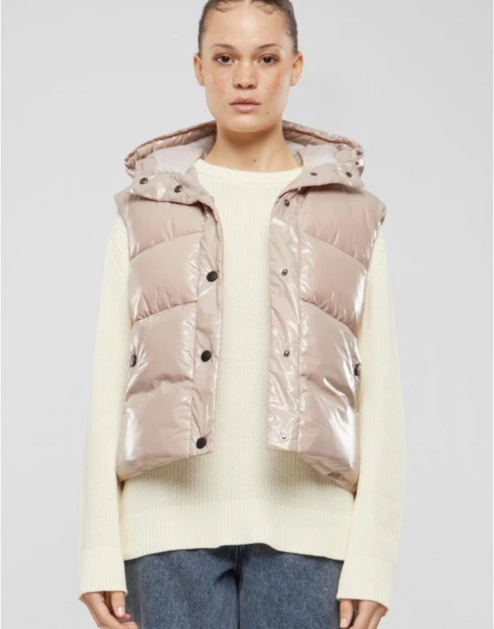 Дамска къса грейка в розово Urban Classics, Якета - Hoodstyle.bg