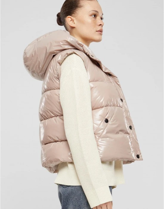 Дамска къса грейка в розово Urban Classics, Якета - Hoodstyle.bg