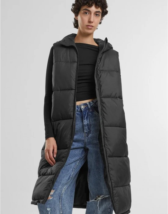 Дамска дълга грейка в черно Urban Classics, Якета - Hoodstyle.bg