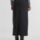 Дамски Дънки Ladies High Slit Denim Skirt black washed 29