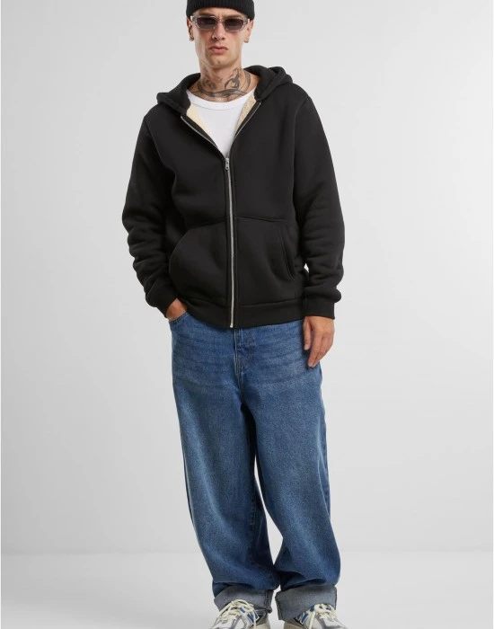 Суичър Bonded Sherpa Zip Hoody black XXL