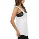 Дамски потник в бял леопардов десен Urban Classics Ladies Long Leo Print Loose Tank wht/blk, Топове - Hoodstyle.bg