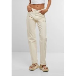 Дамски Дънки Ladies Straight Fit Denim whitesand 29