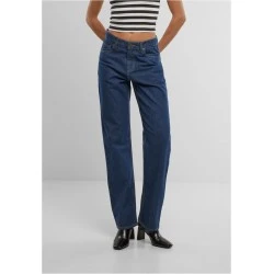 Дамски Дънки Ladies Straight Fit Denim mid deep blue washed 29